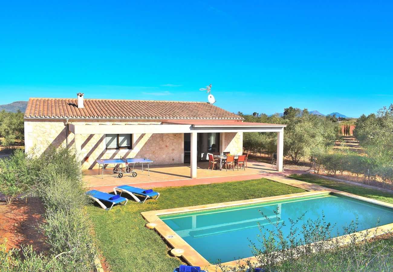 Country house in Can Picafort - Ullastres 109 wonderful finca with private pool, garden, ping pong and air conditioning