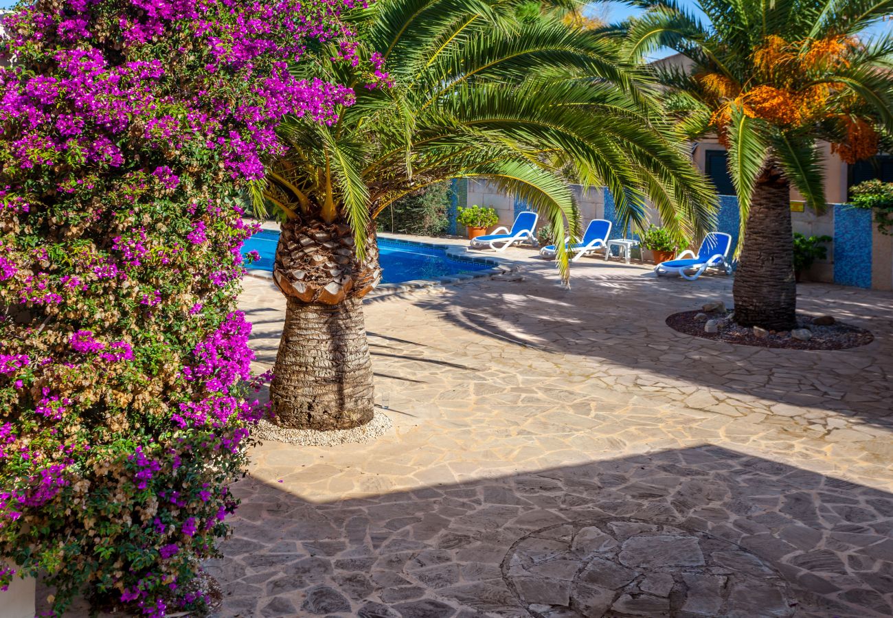 Chalet in Santanyi - Casa Blue comfortable home with pool in a quiet location between Cala Santanyí and Cala S'Amarador available for monthly stays