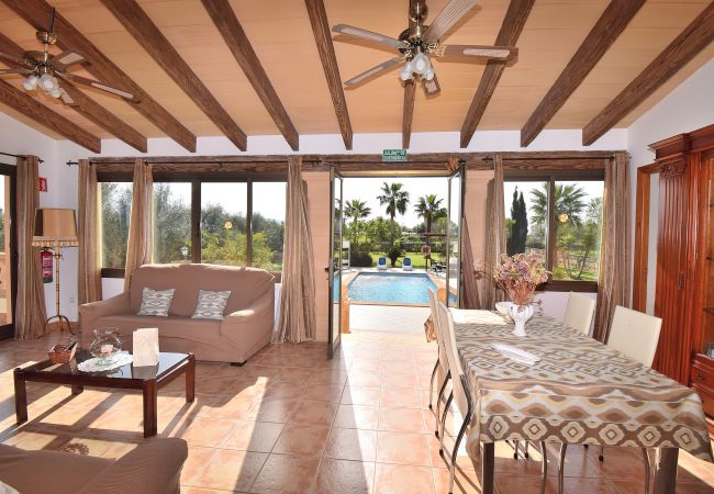 Country house in Ariany - Calderitx 253 fantastic finca with private pool, children's playground, barbecue and terrace