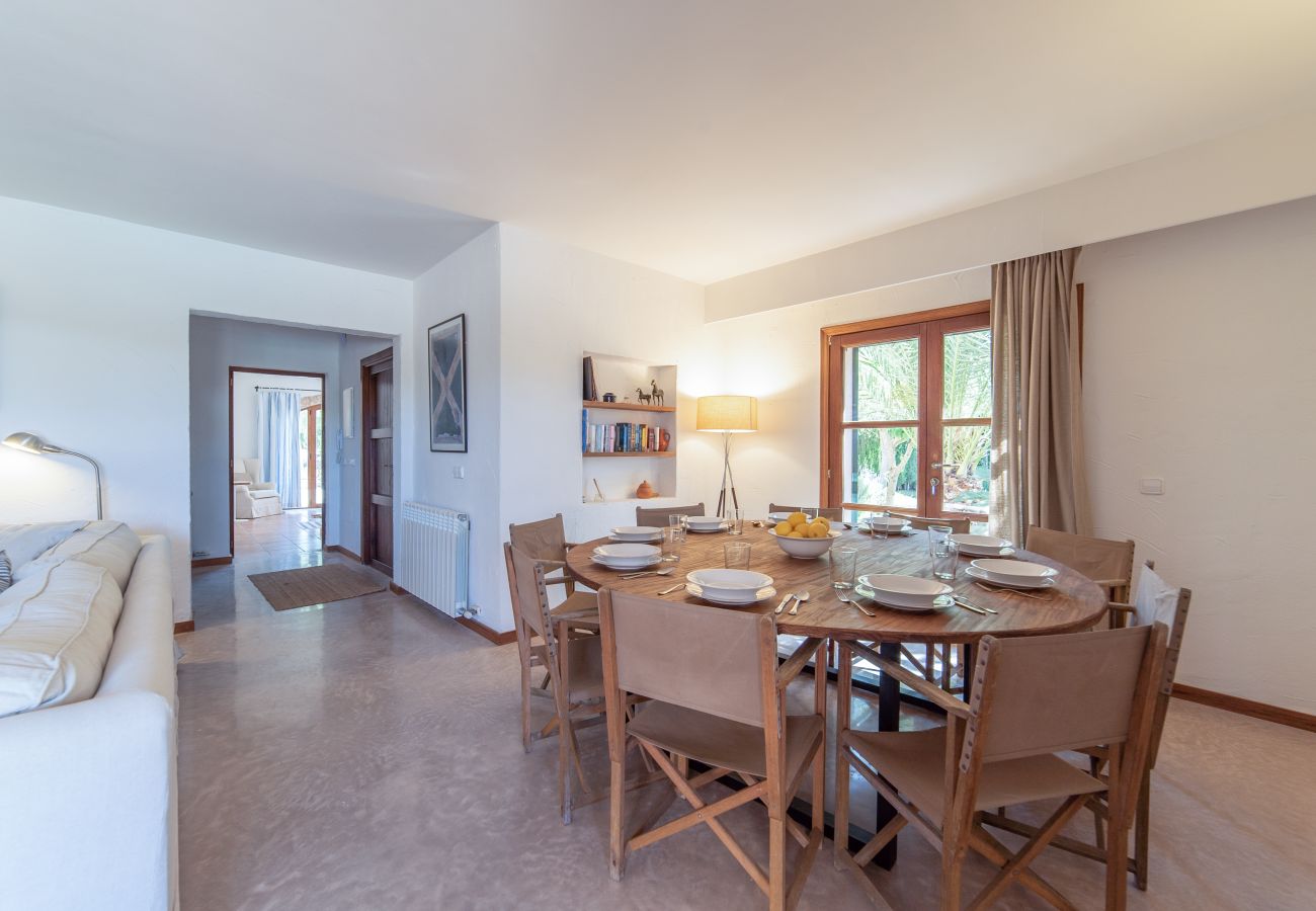 House in Campos - Holiday House Can Riera Stylish accommodation with pool for 12 people near Es Trenc beach
