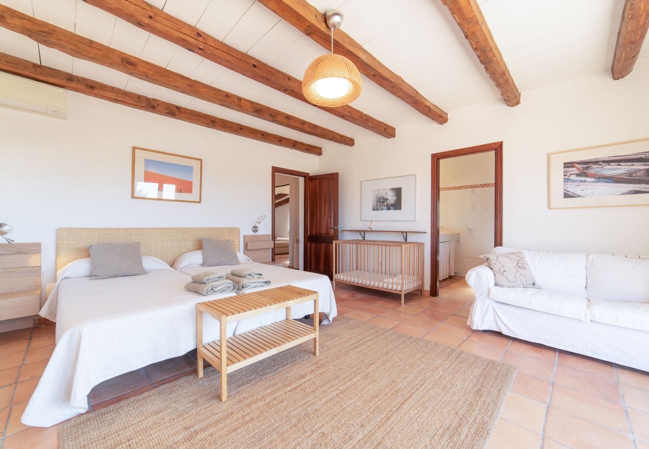 House in Campos - Holiday House Can Riera Stylish accommodation with pool for 12 people near Es Trenc beach