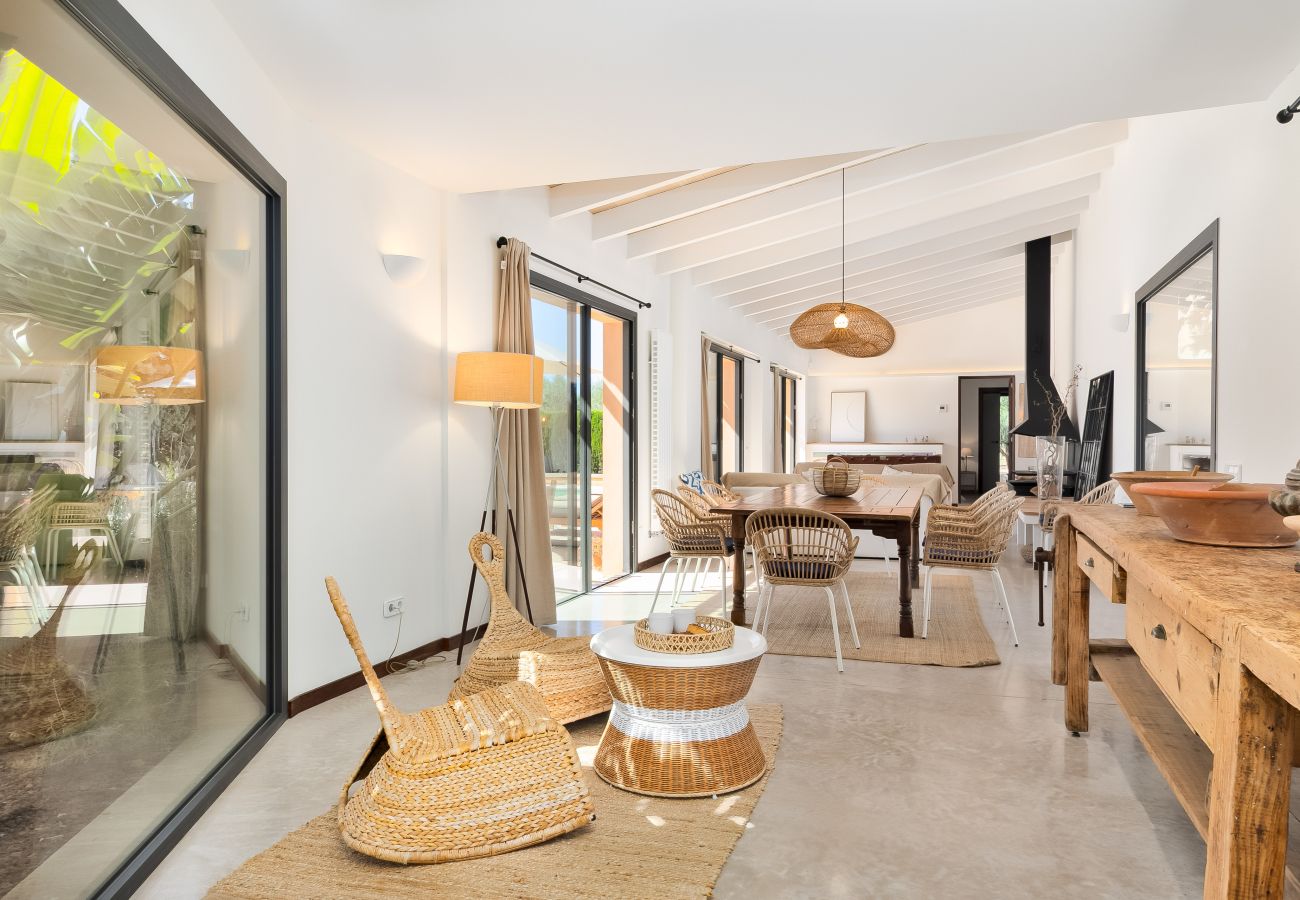 House in Campos - Holiday House Can Riera Stylish accommodation with pool for 12 people near Es Trenc beach