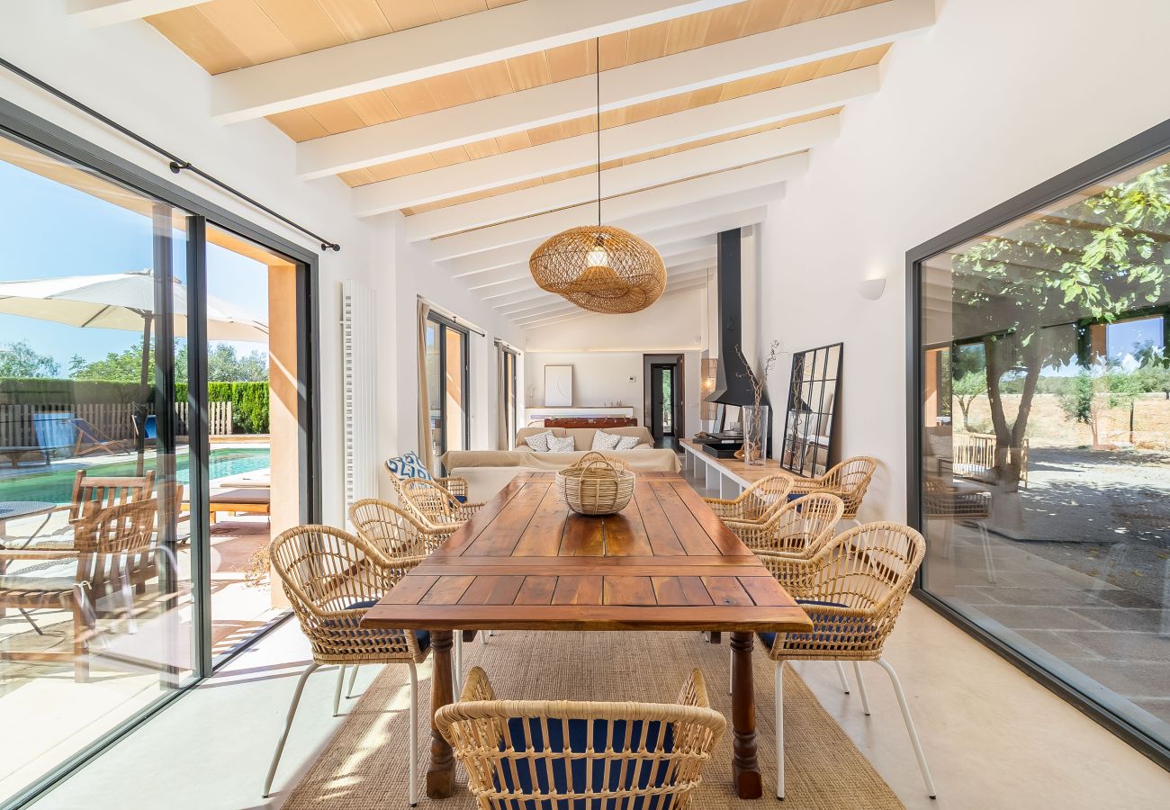 House in Campos - Holiday House Can Riera Stylish accommodation with pool for 12 people near Es Trenc beach