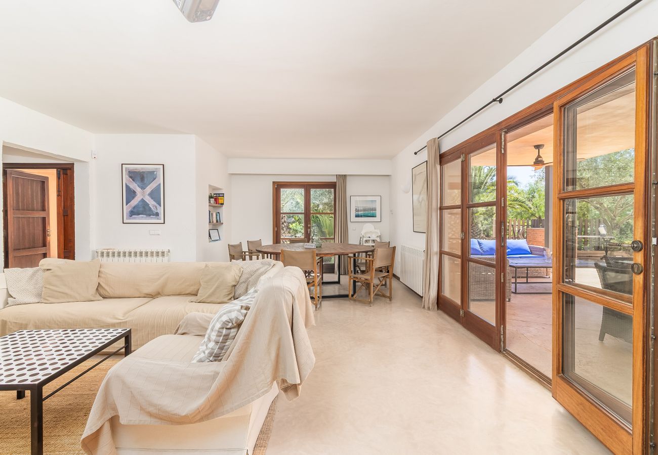 House in Campos - Holiday House Can Riera Stylish accommodation with pool for 12 people near Es Trenc beach