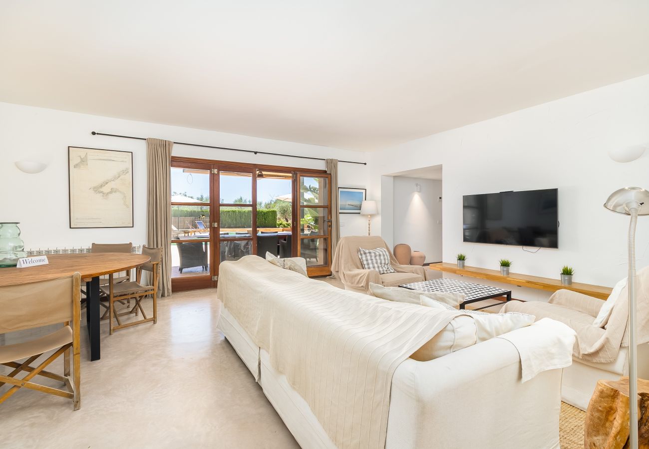 House in Campos - Holiday House Can Riera Stylish accommodation with pool for 12 people near Es Trenc beach