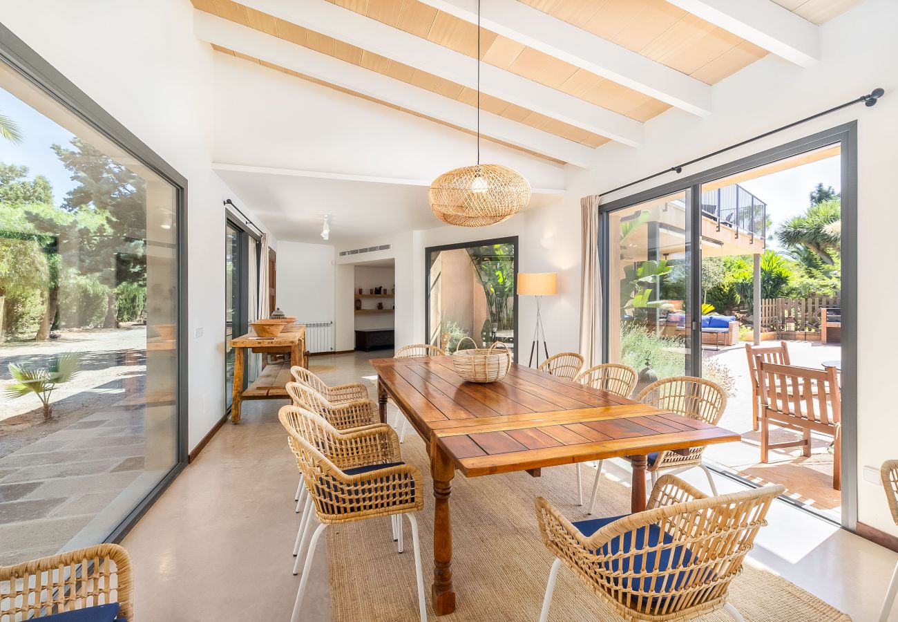 House in Campos - Holiday House Can Riera Stylish accommodation with pool for 12 people near Es Trenc beach
