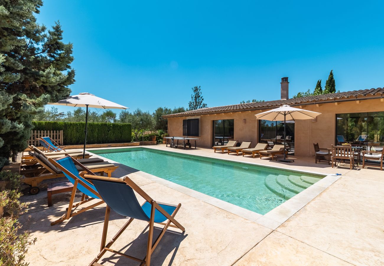 House in Campos - Holiday House Can Riera Stylish accommodation with pool for 12 people near Es Trenc beach