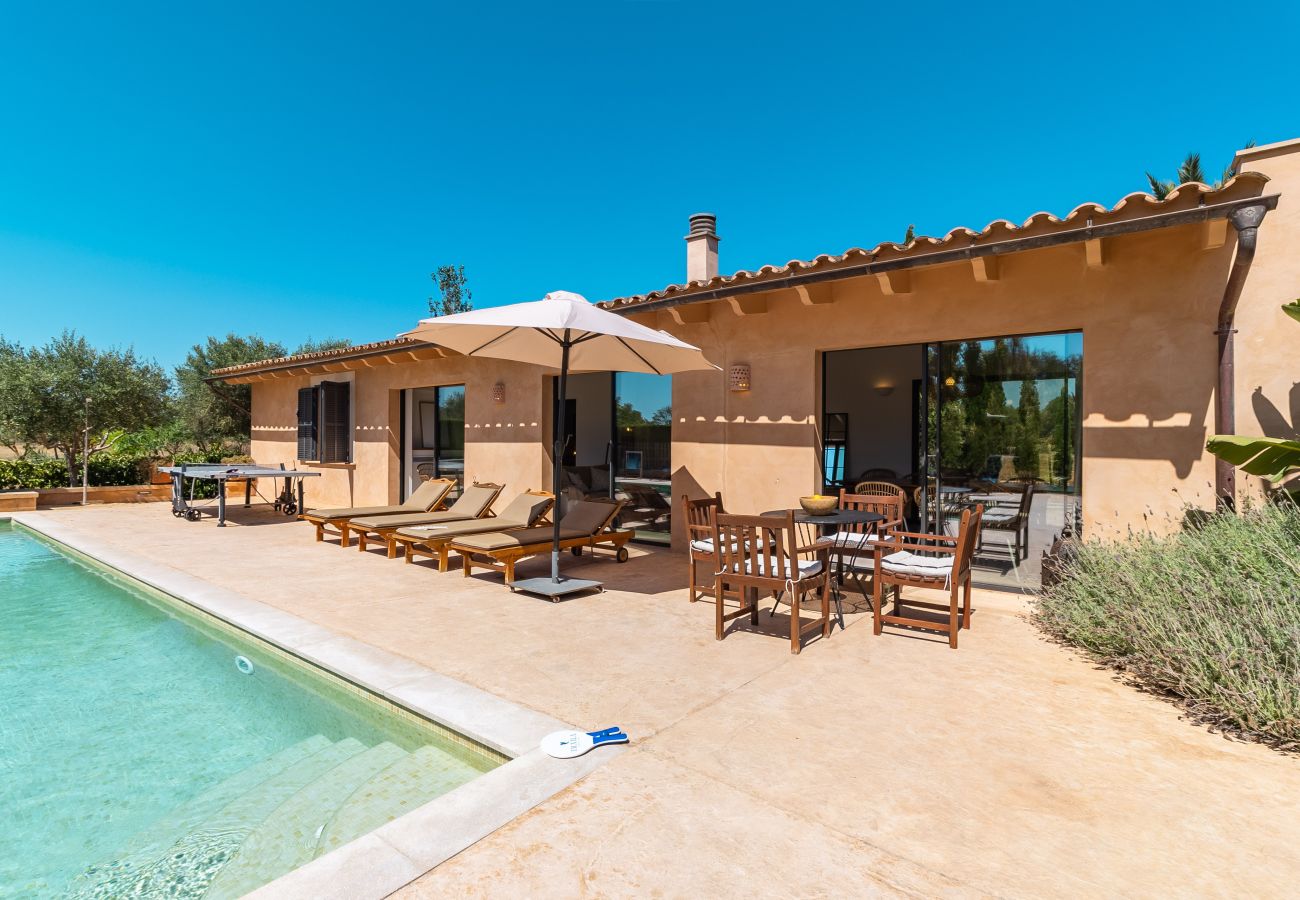 House in Campos - Holiday House Can Riera Stylish accommodation with pool for 12 people near Es Trenc beach