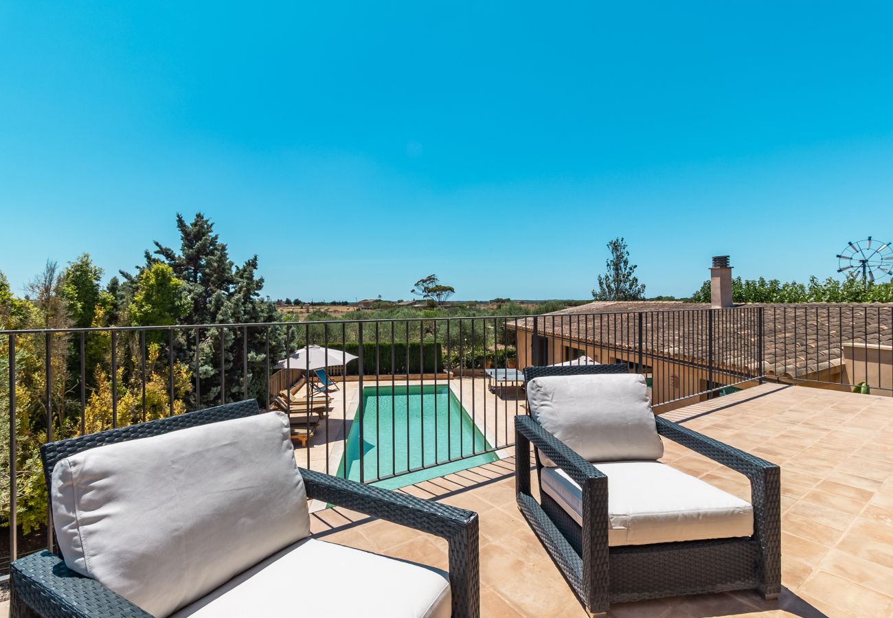 House in Campos - Holiday House Can Riera Stylish accommodation with pool for 12 people near Es Trenc beach