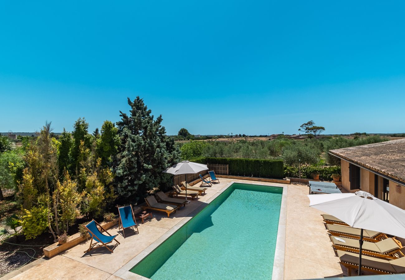 House in Campos - Holiday House Can Riera Stylish accommodation with pool for 12 people near Es Trenc beach