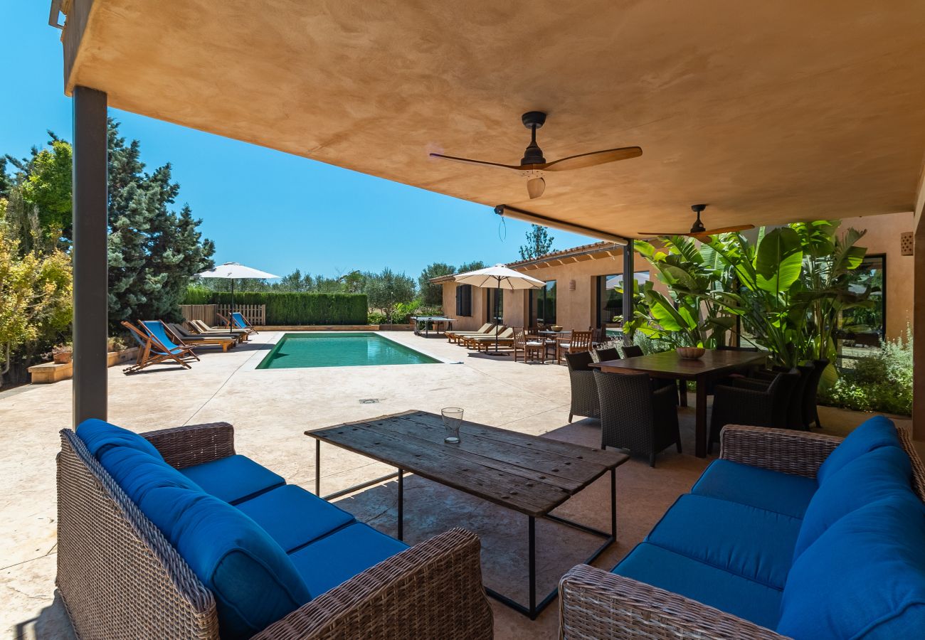 House in Campos - Holiday House Can Riera Stylish accommodation with pool for 12 people near Es Trenc beach