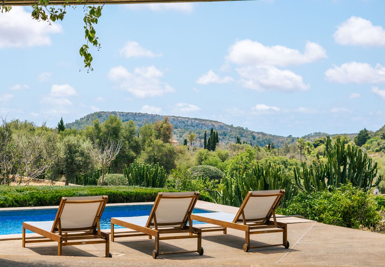 House in Cas Concos - Can Pessal mountain holiday house with private pool near Es Carritx Mallorca