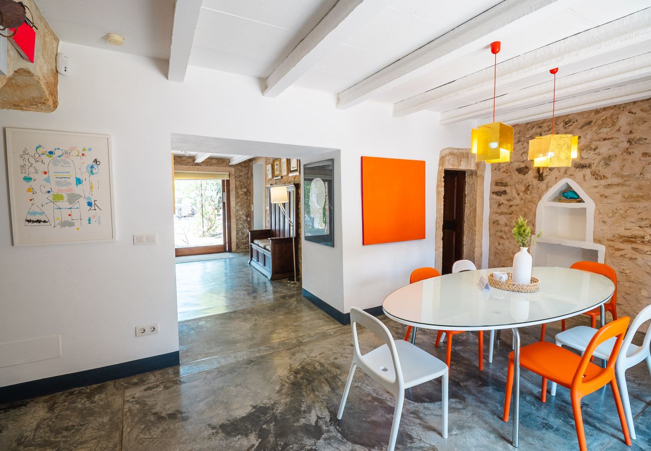 House in Cas Concos - Can Pessal mountain holiday house with private pool near Es Carritx Mallorca